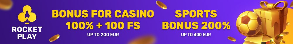RocketPlay Casino Welcome Banner