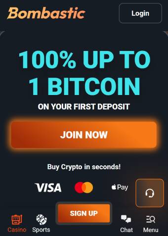 bombastic casino welcome bonus 1