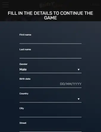 Interfejs kasyna Slottyway pokazujący okno z bonusem bez depozytu