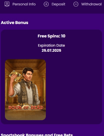Zinkra Casino No Deposit Bonus 6