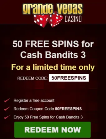 Grande Vegas Casino Free Spins Redeem