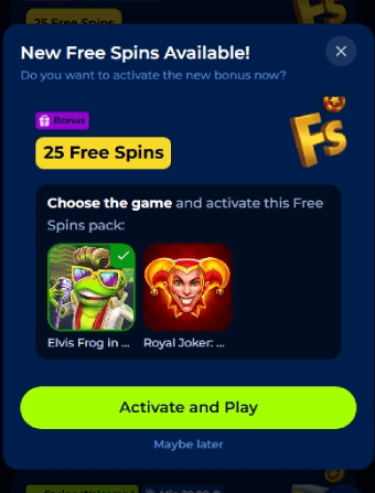 Billionaire Spin Casino No Deposit Bonus 5