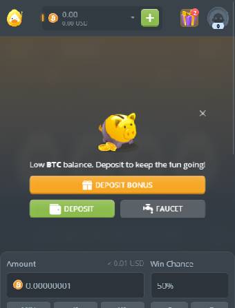 Diceduck Casino Faucet