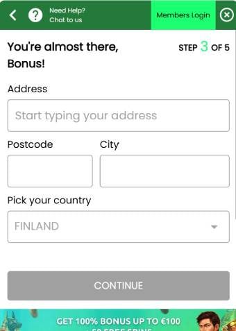 swift casino welcome bonus 5