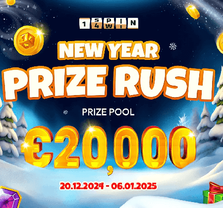 Celebrate and Play: 1spin4win Announces €20,000 New Year Prize Rush Network Promotion.