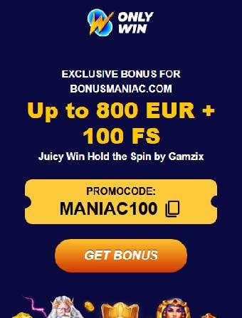 OnlyWin Casino No Deposit Bonus