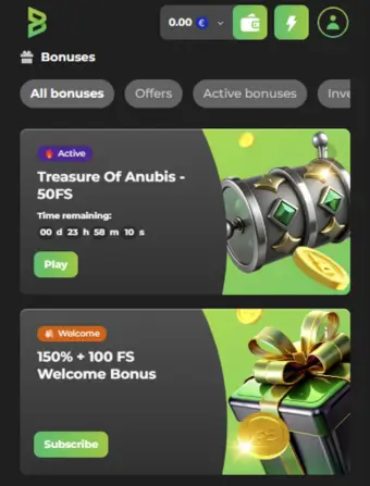 Betunlim Casino Free Spins Bonus