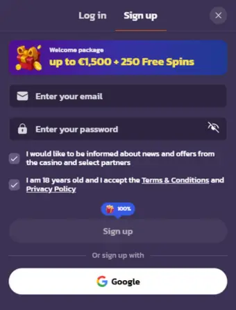 Coolzino Casino No Deposit Sign Up