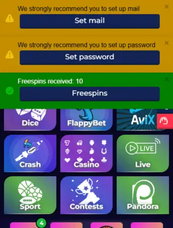 Wintomato Casino Free Spins Success