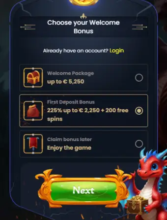 Dragonslots Casino No Deposit Bonus Choose Welcome Deal