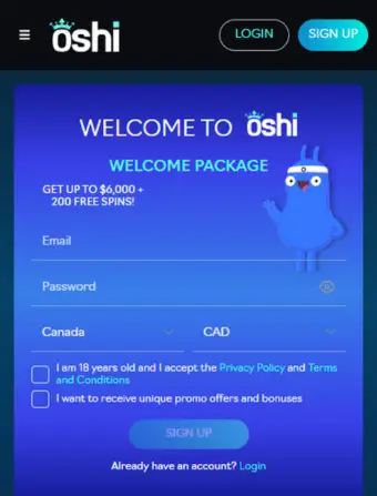 How to Claim Oshi's Free Spins Bonus