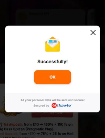 Hit'n'Spin Casino No Deposit Success