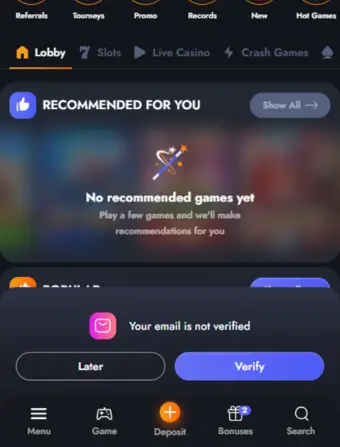 Notification Pop up
