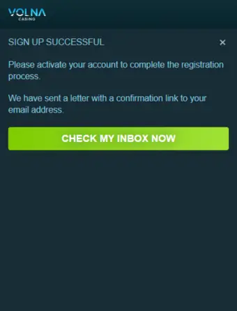 Volna Casino No Deposit Success