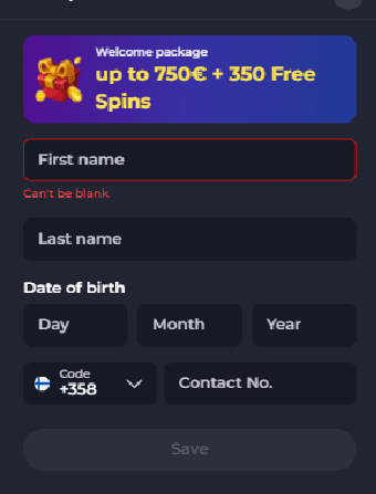 Felix Spin Casino Personal Data