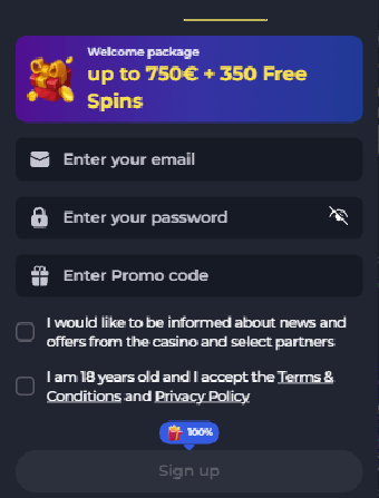 Felix Spin Casino Registration Form