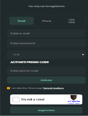Myata Casino Registration Form