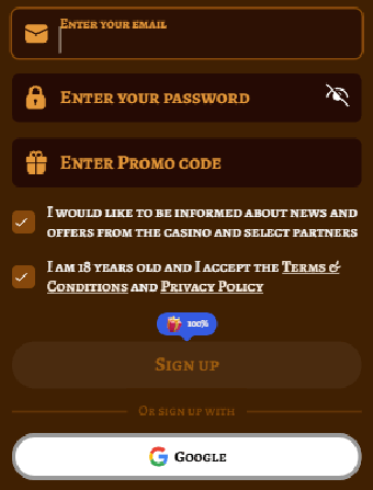 Playjonny Casino Registration Form 