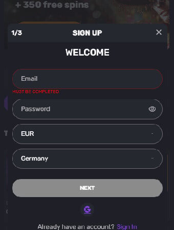 Voodoo Casino Registration