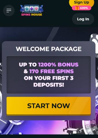 SpinsHouse Casino Welcome Bonus 1