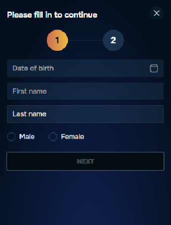 Gizbo Casino Personal Data
