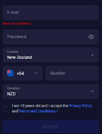 Jet4Bet Casino Registration Form