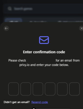 Otherworld Casino Email verification