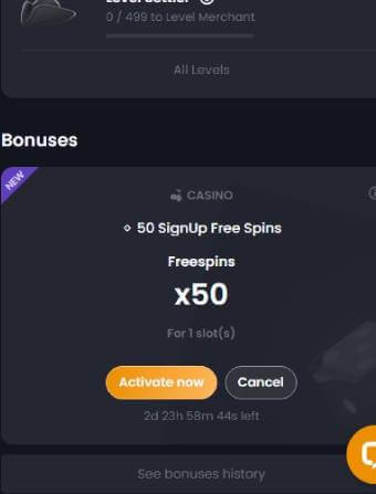 Bitkingz Casino No Deposit Bonus Activation