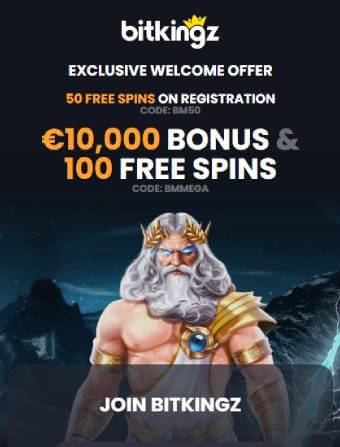 Bitkingz Casino No Deposit Landing Page