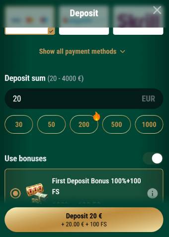 Richard Casino Welcome Bonus 3