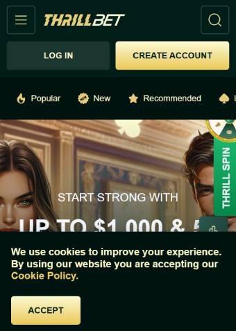 Thrillbet Casino Welcome Bonus 1