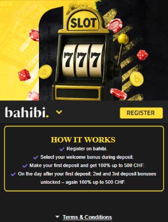 Bahibi Casino Welcome Bonus
