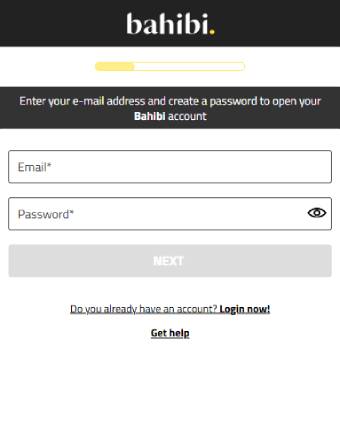 Bahibi Casino Email and Password
