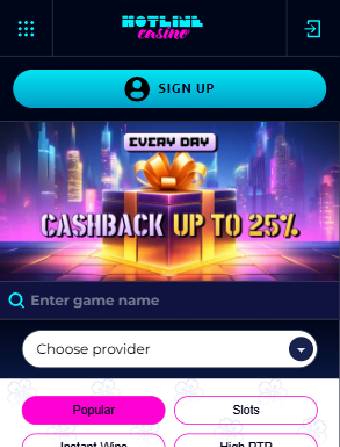 Hotline Casino Main Page