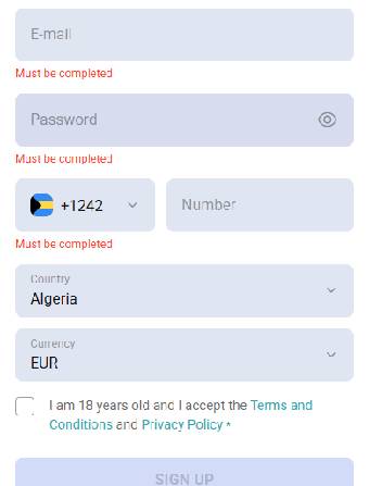Koru Casino Registration Form