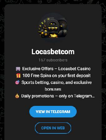 Locasbet Casino Telegram