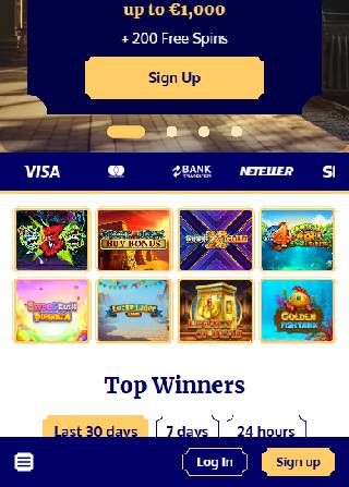 Slot Express Casino Main Page