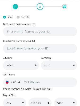 Spinoli Casino Personal Data