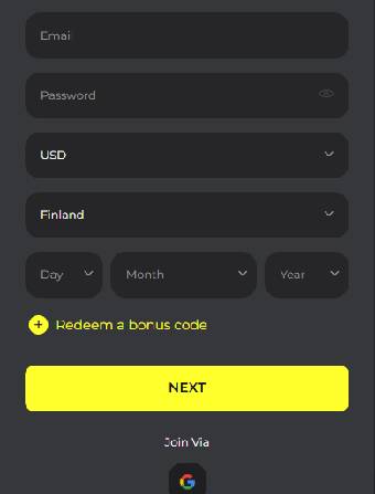 BetPrimeiro Casino Registration Form