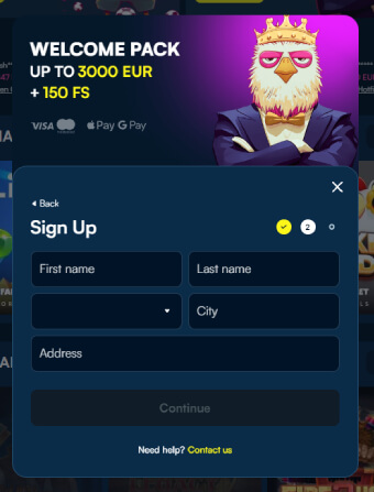 FanoBet Casino Personal Information