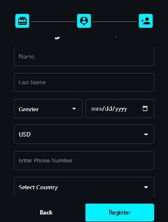 GoldRiders Casino Personal Data