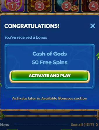 Pandido Casino No Deposit Bonus Active