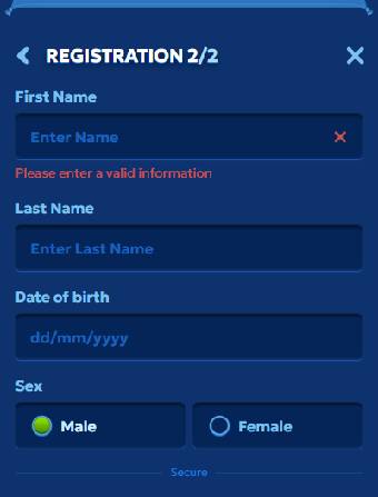 Pandido Casino Personal Data