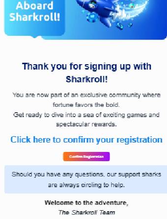 Sharkroll Casino Email Verification