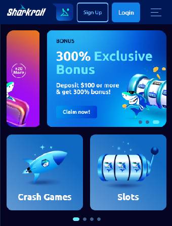 Sharkroll Casino Home Page