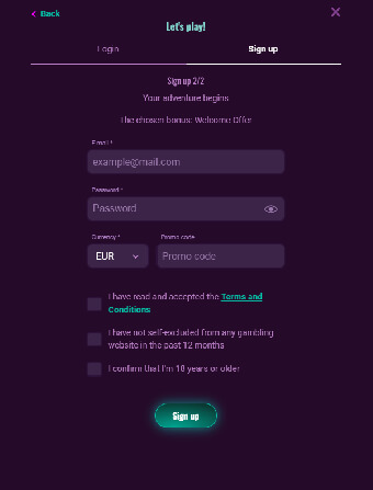 TheStakeHouse Casino Registration