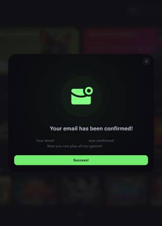 Vega Bet Casino Email Confirmed