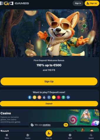 egogames casino welcome bonus 1