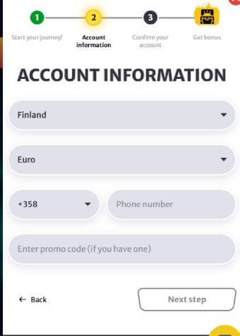 HellSpin Casino Account Information