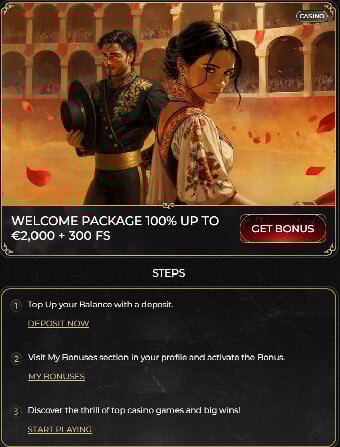 Casina Casino Welcome Bonus